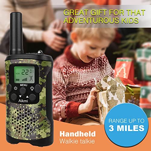 22 Channel Walkie Talkies 2 Way Radio 3 Miles Toys for 5-Year Old Boys and Girls Up to 5Miles Handheld Mini Walkie Talkies for Kids Ideal Present for Children Walkie Talkies for Kids