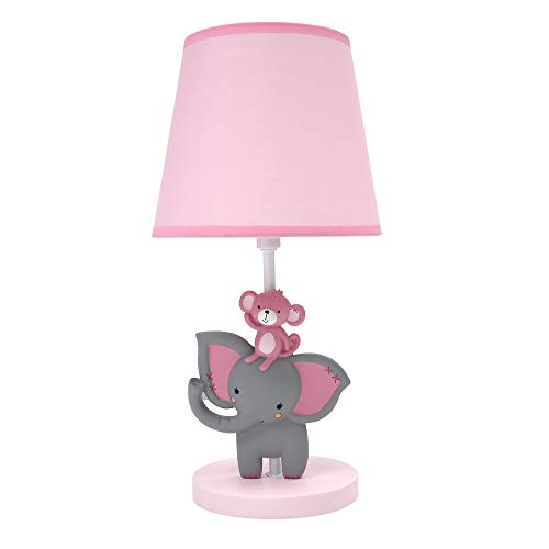 Bedtime Originals Twinkle Toes Lamp with Shade & Bulb, Pink
