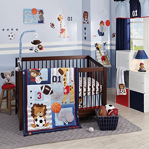 Lambs & Ivy Future All-Star 4Piece Baby Crib Bedding Set