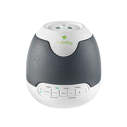 MyBaby, SoundSpa Lullaby - Sounds & Projection, Plays 6 Sounds & Lullabies, Image Projector Featuring Diverse Scenes, Auto-Off Timer Perfect for Naptime, Powered by an AC Adapter, By HoMedics