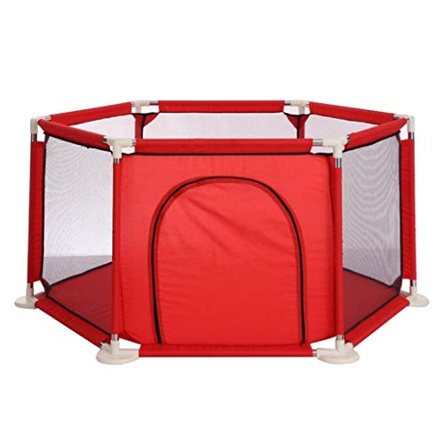 NC 51x26 Inch Portable Baby Playpen Yard Fence Gate Infant Kids Activity Home - Red